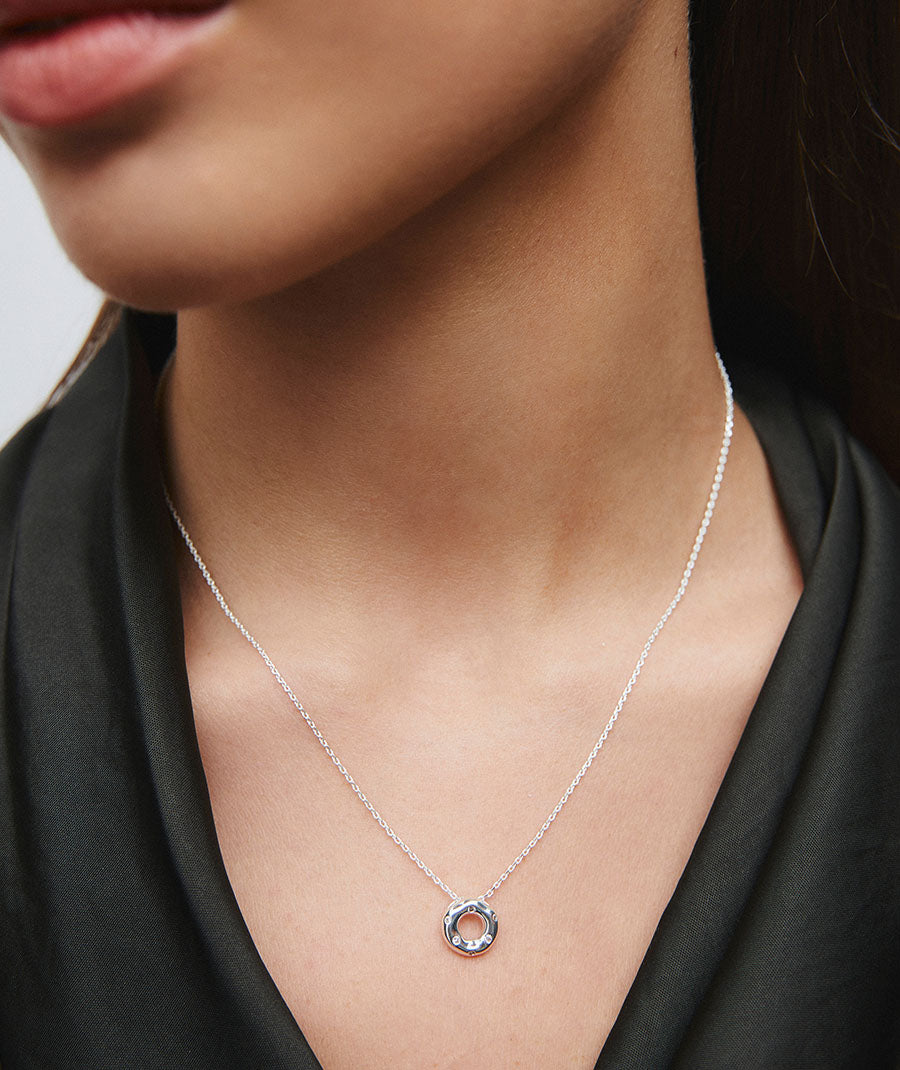 Colgante circle Liss con circonitas