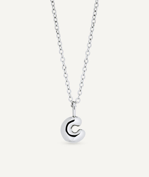 Colgante con letra C elemental liso