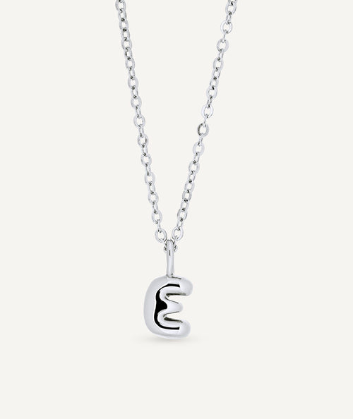 Pendant letter E elemental smooth
