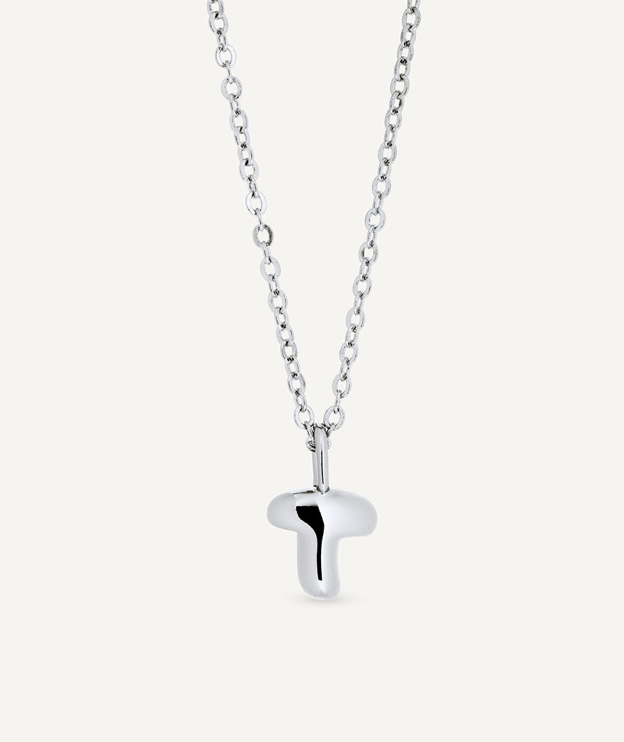 Pendant letter T elemental smooth | VIDAL & VIDAL