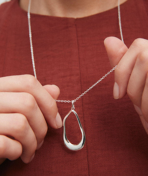 Necklace irregular oval Saura secundaria
