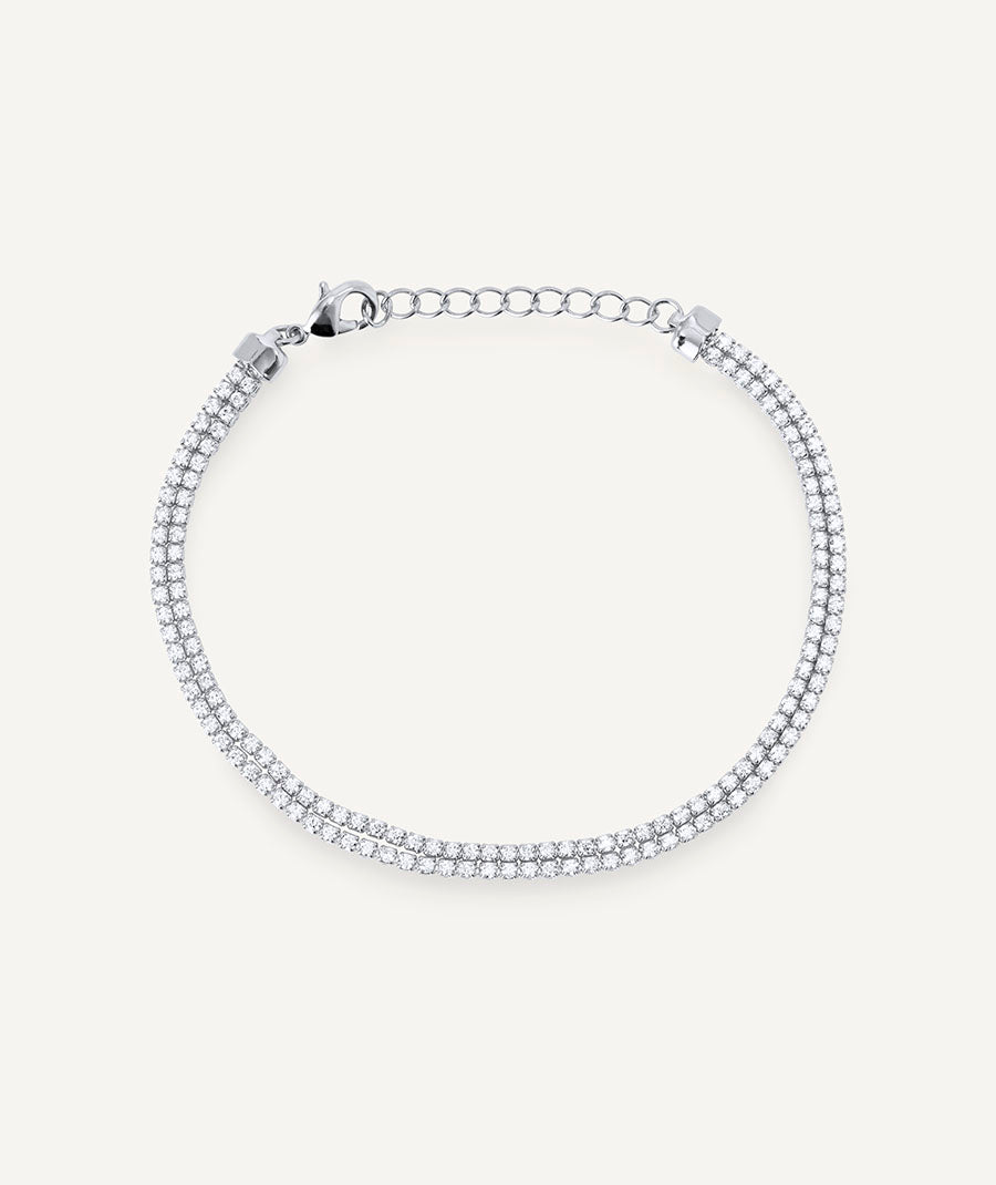 Pulsera fina Renace con circonitas