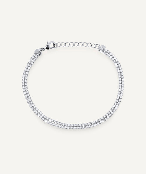 Pulsera fina Lucent con circonitas