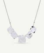 Necklace fine chain squares Reflexes