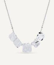 Necklace fine chain squares Reflexes