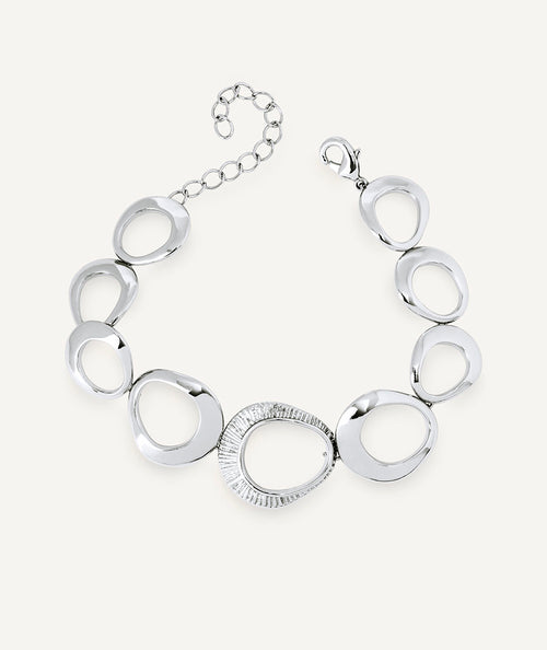 Ring Shine with strands and zirconia stones