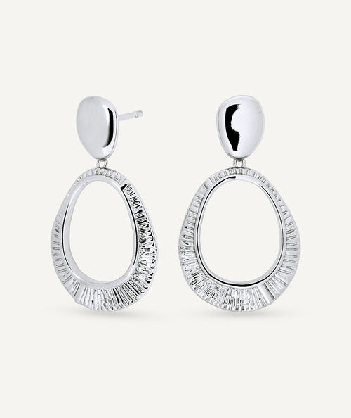 Earrings Horizonte long oval