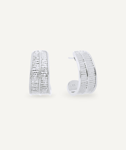 Ring Shía wavy duo with zirconia stones