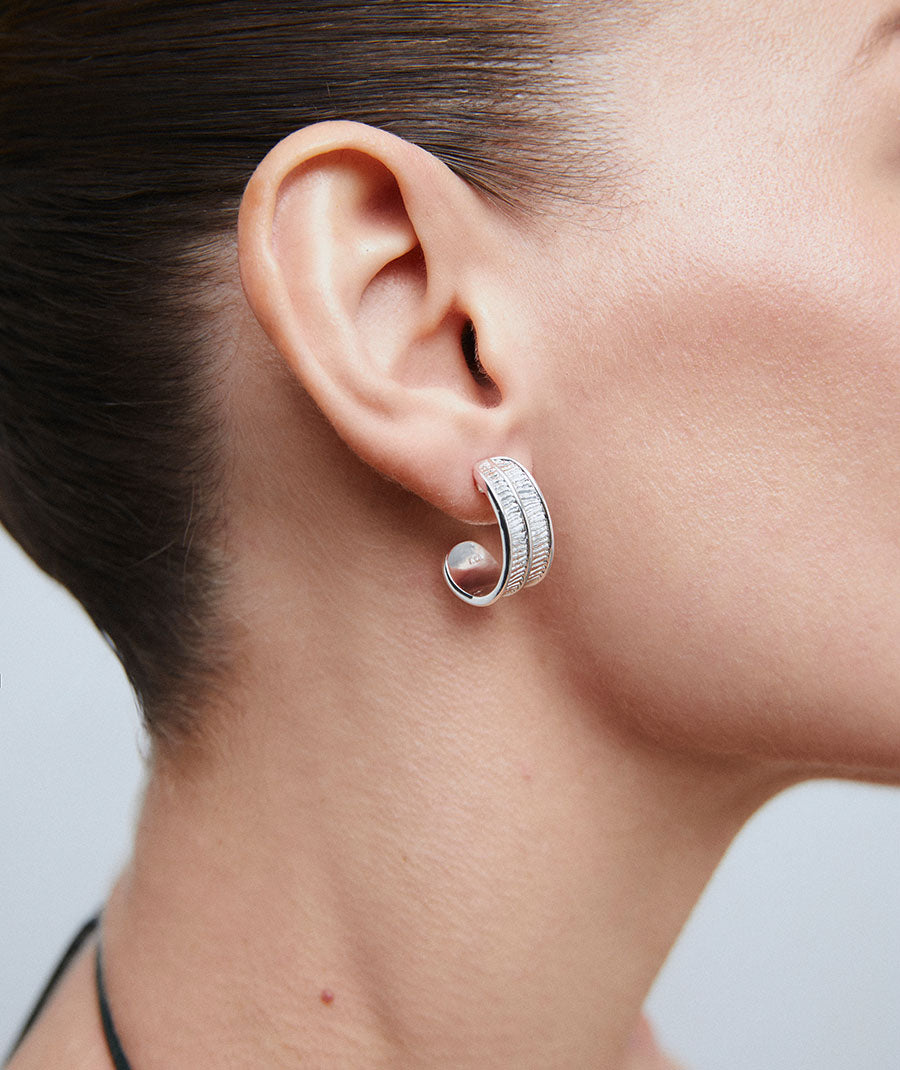 Earrings Horizonte half-moon 