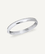 Bangle rigid Coctel with white cubic zirconia