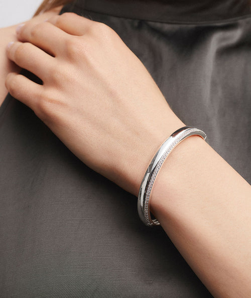 Brazalete rígido Coctel con circonitas secundaria