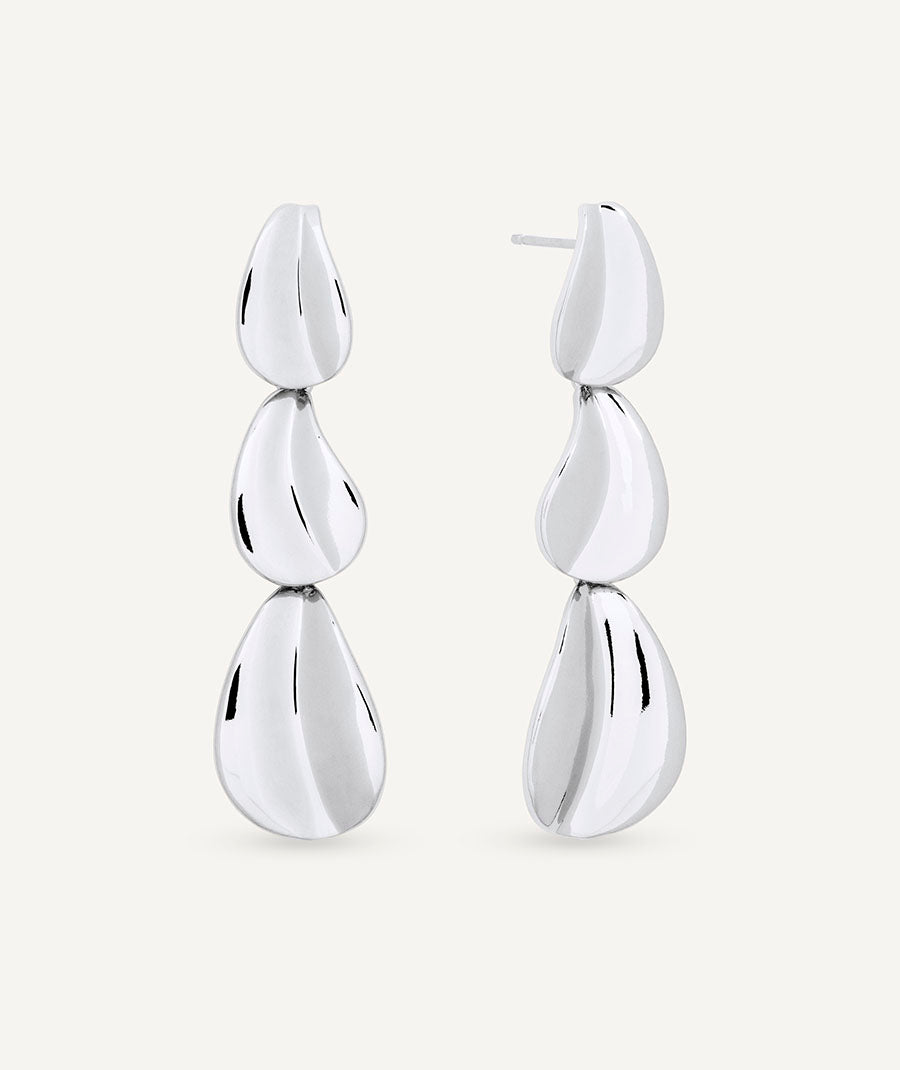 Earrings long Plisé