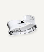 Bangle wide rigid Plisé