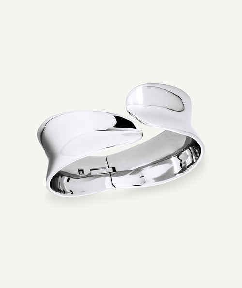 Bangle wide rigid Plisé