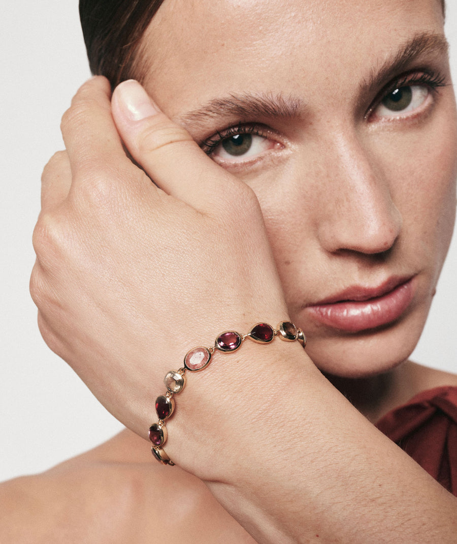 Pulsera Rougea con piedras naturales
