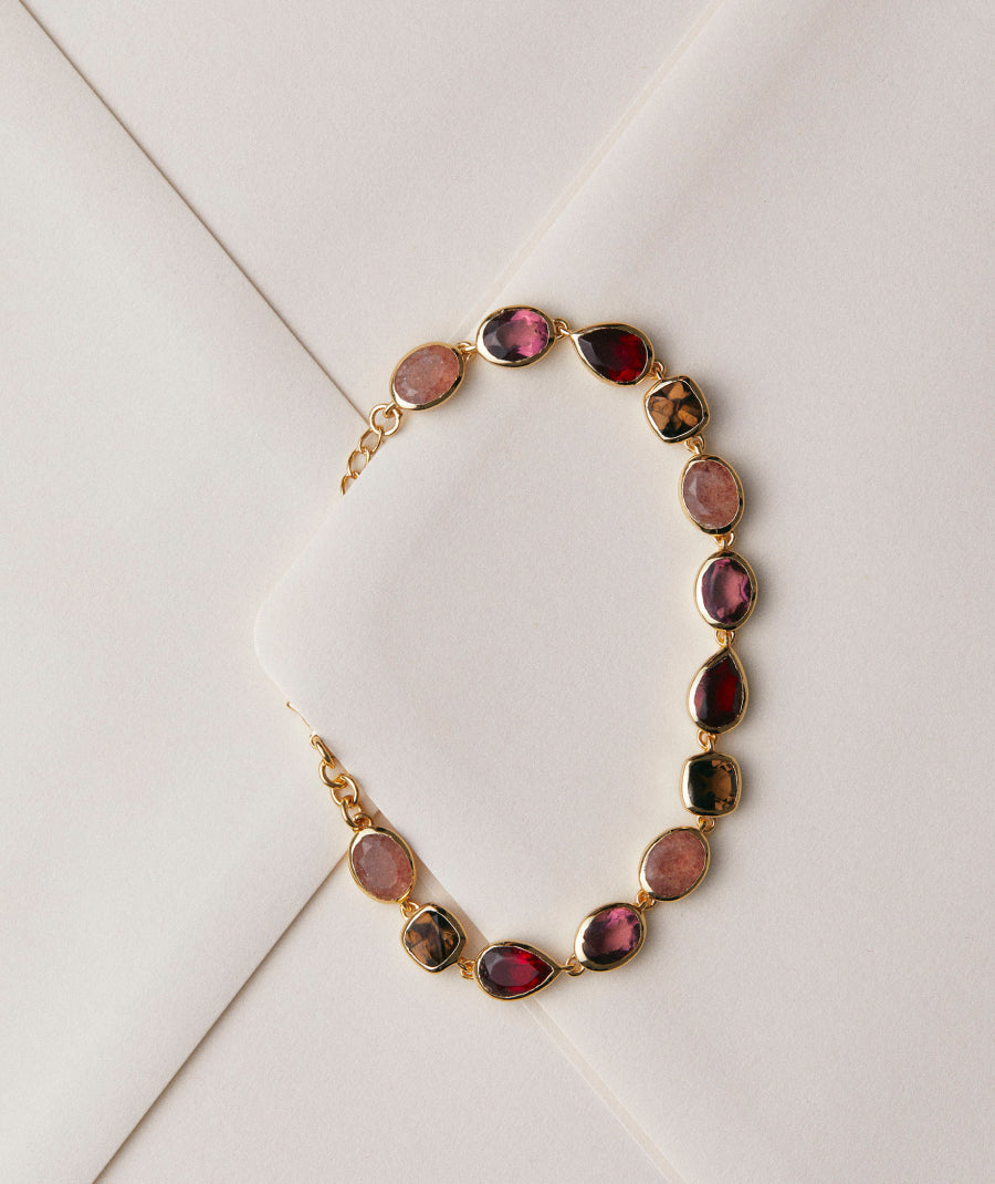 Pulsera Rougea con piedras naturales