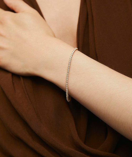 Pulsera fina Lucent con circonitas secundaria