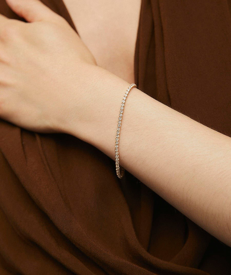 Pulsera fina Lucent con circonitas