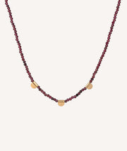 Collar acabado Oro 18kt piedra Granate