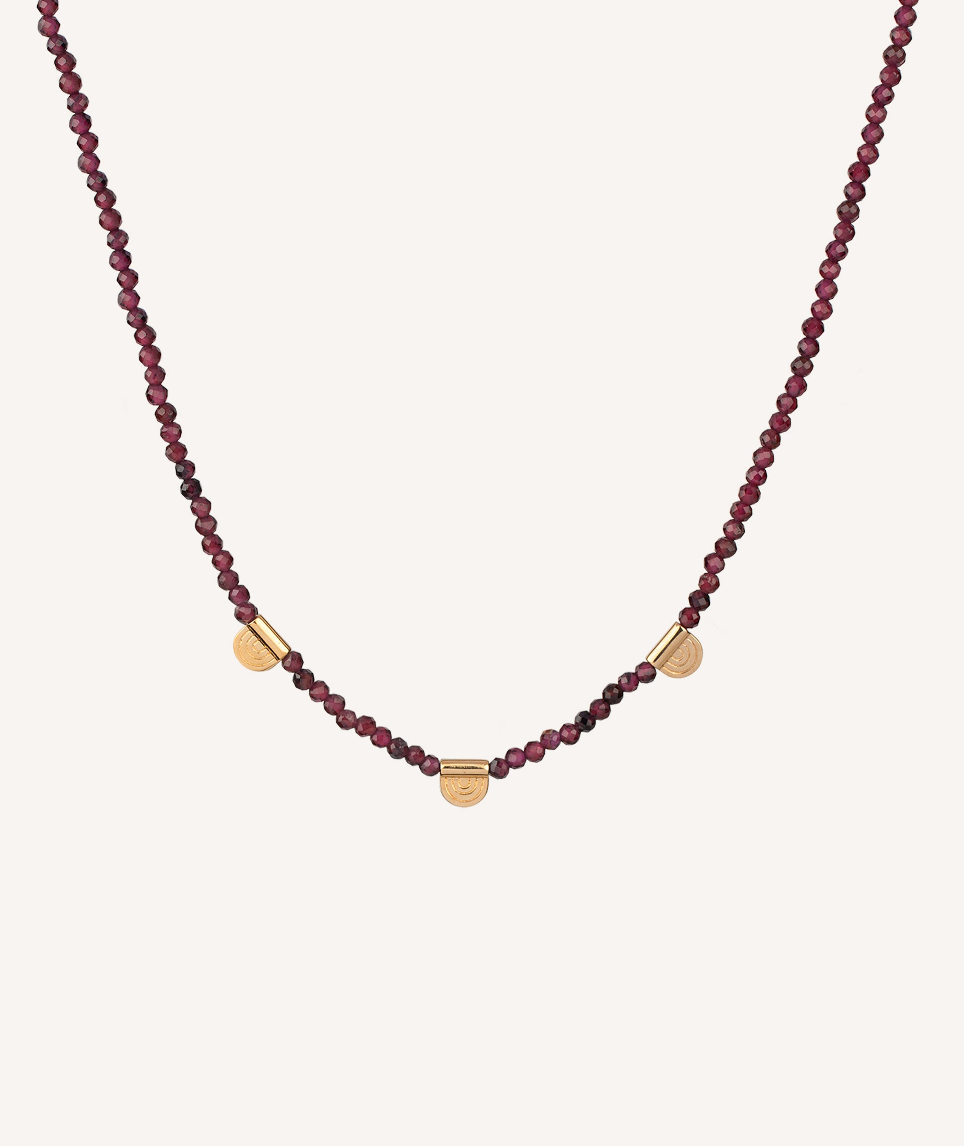 Collar acabado Oro 18kt piedra Granate