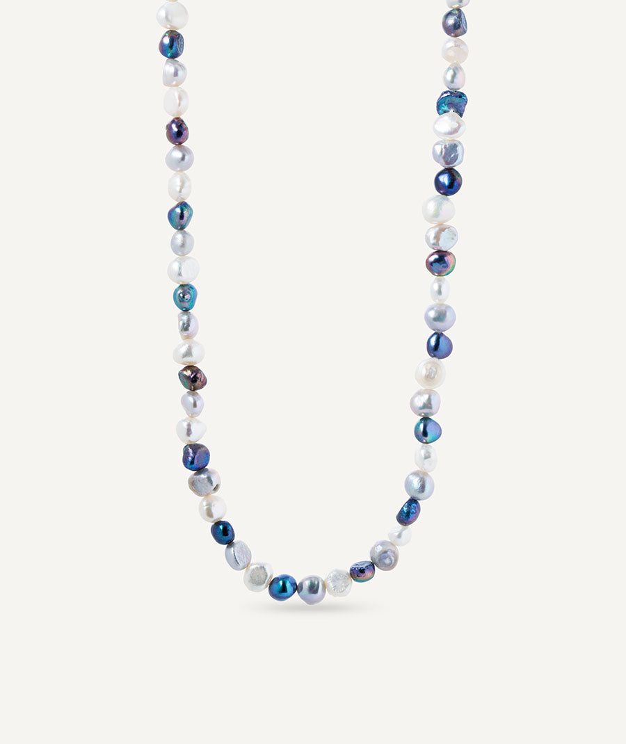 Necklace Hiverna with bicolour cultured pearls