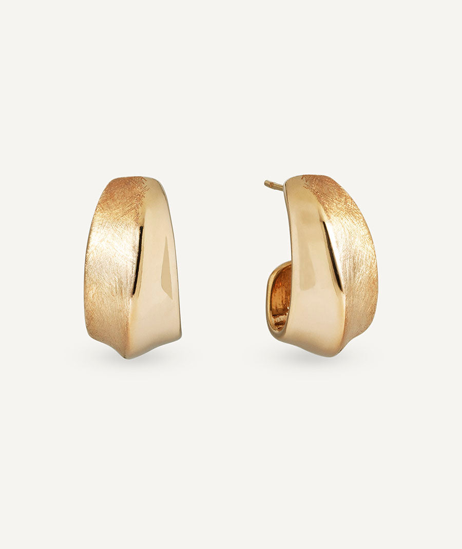 Pendientes semiluna Textura Dual