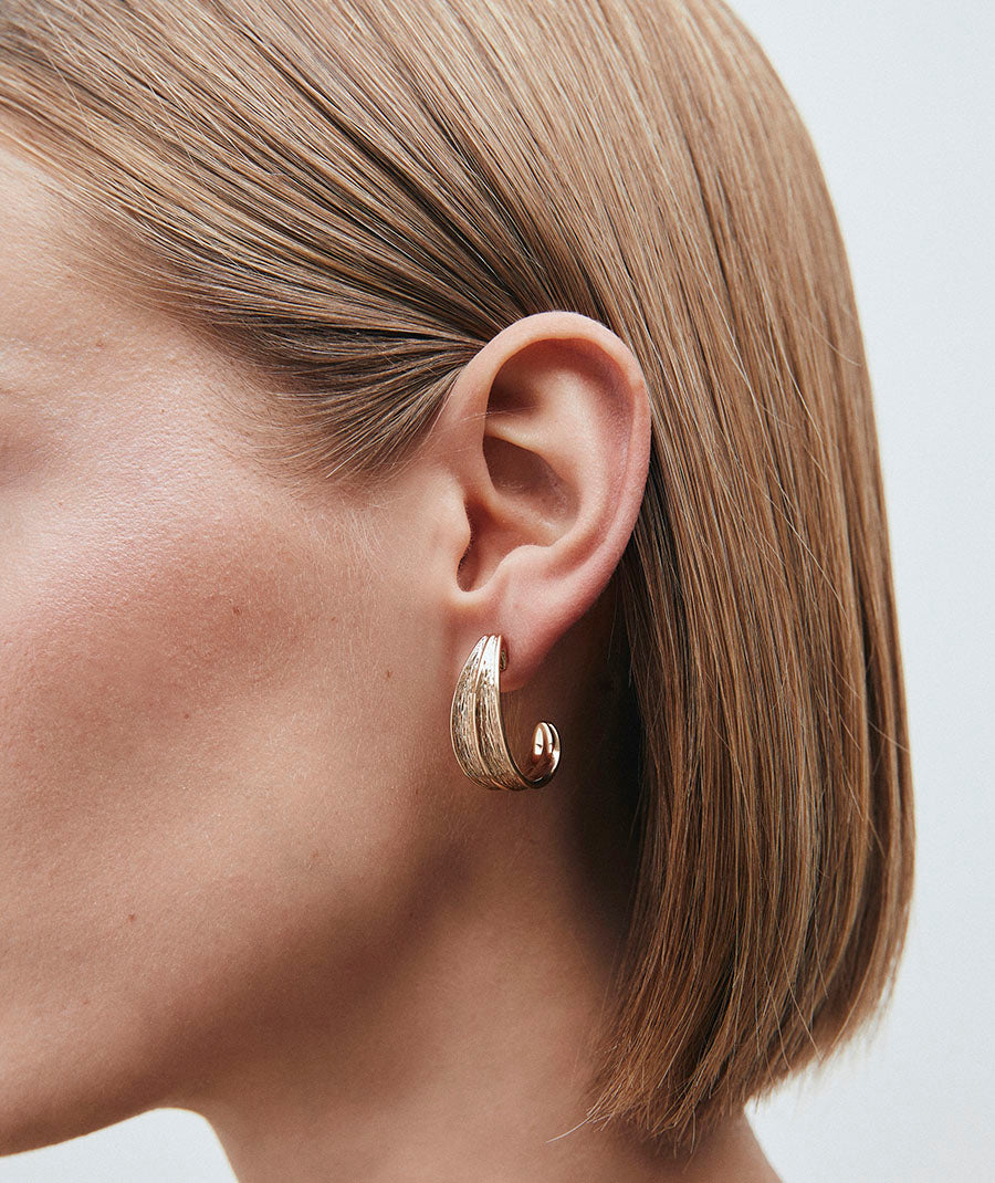 Curve Half-Moon Earrings