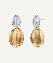 Curve Duo leaf earrings