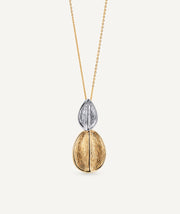 Curve Duo Leaf Necklace