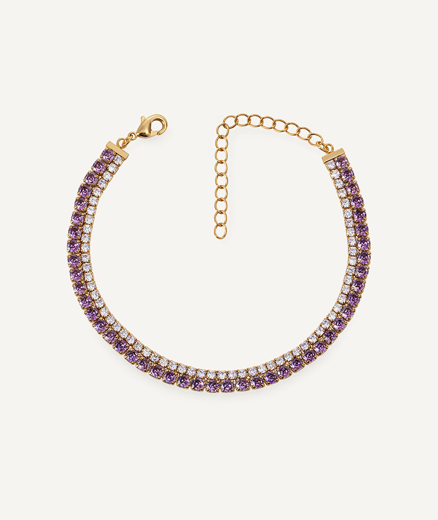 Pulsera fina Lilia de circonitas