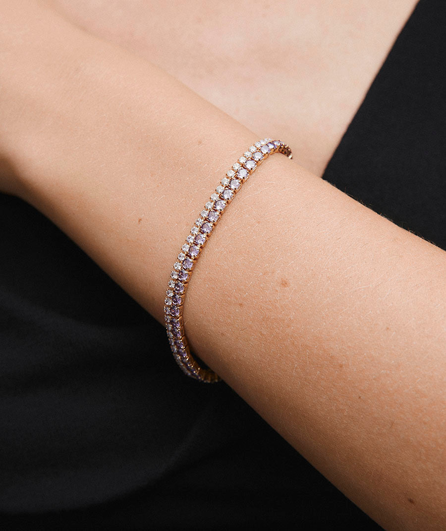 Pulsera fina Lilia de circonitas