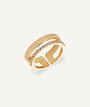 Ring Lucent smooth with zircons