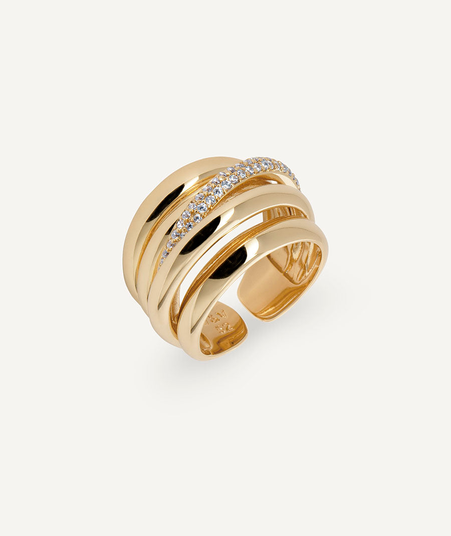 Anillos tiras Allure con circonitas