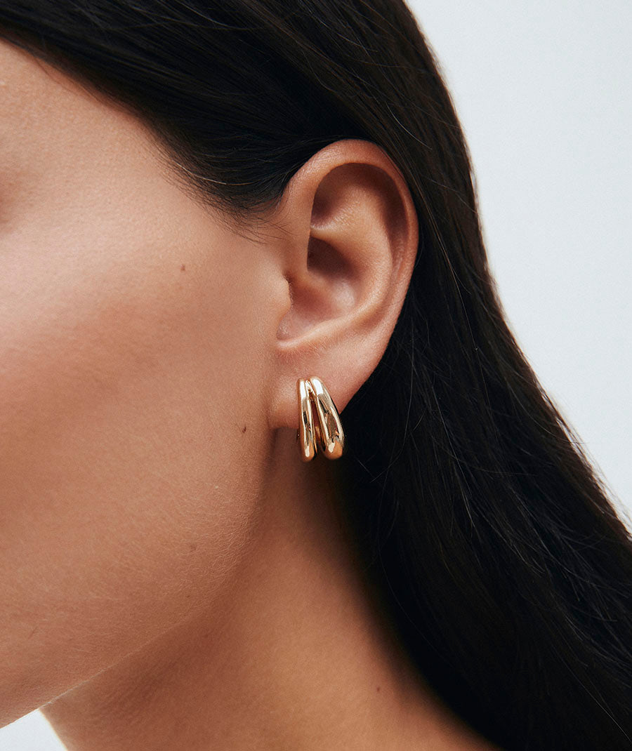 Double Crescent Suspiro Earrings