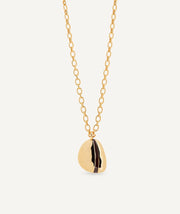 Maxi Irregular Oval Horizonte Pendant with Brown Enamels