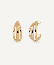 Pendientes semiluna tiras Brisa