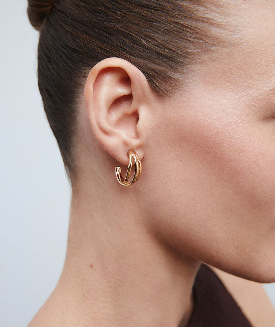 Pendientes semiluna tiras Brisa