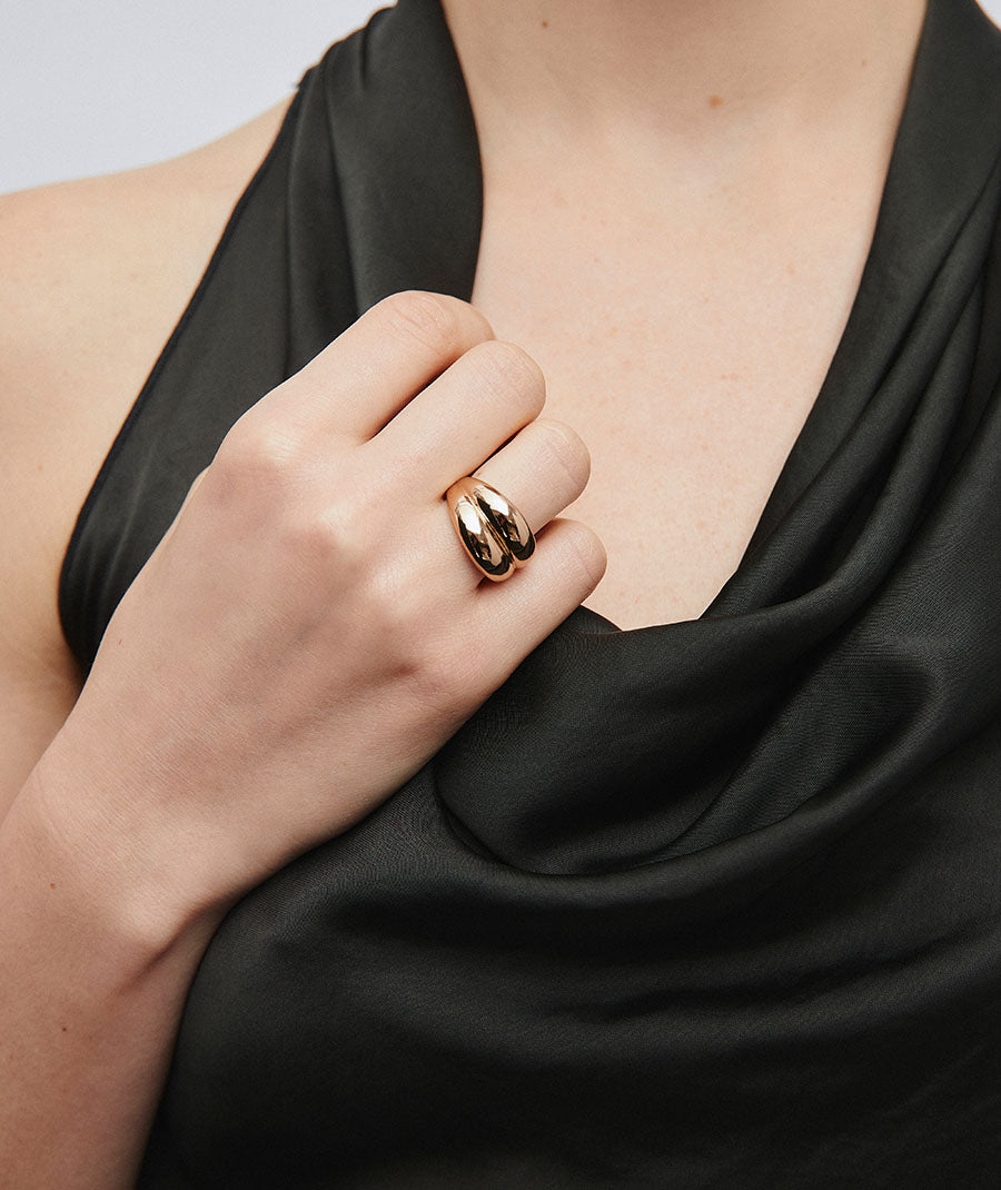 Anillo ancho liso Autentic