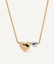 Colgante cadena fina doble Cor