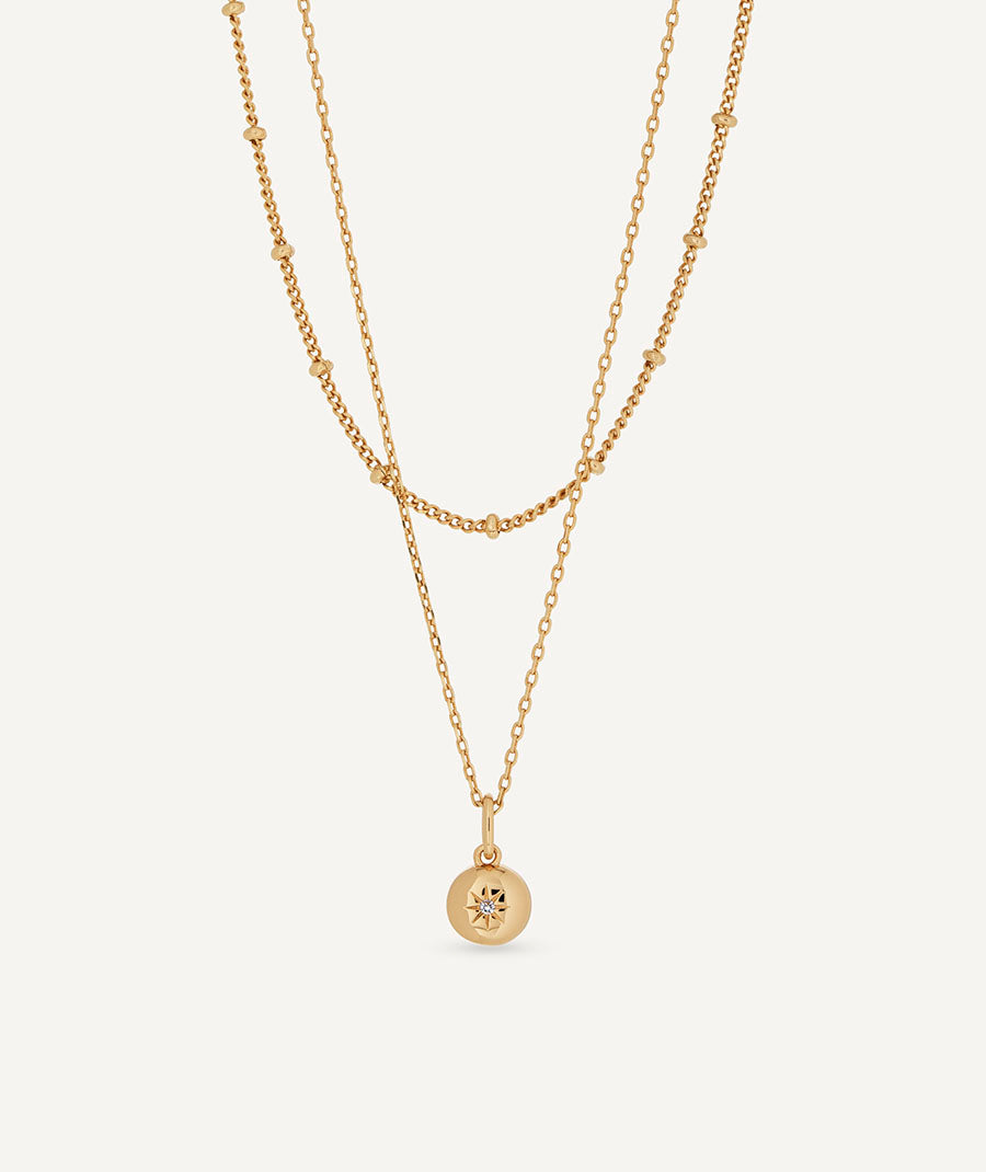 Colgante cadena larga Mesme con circonita