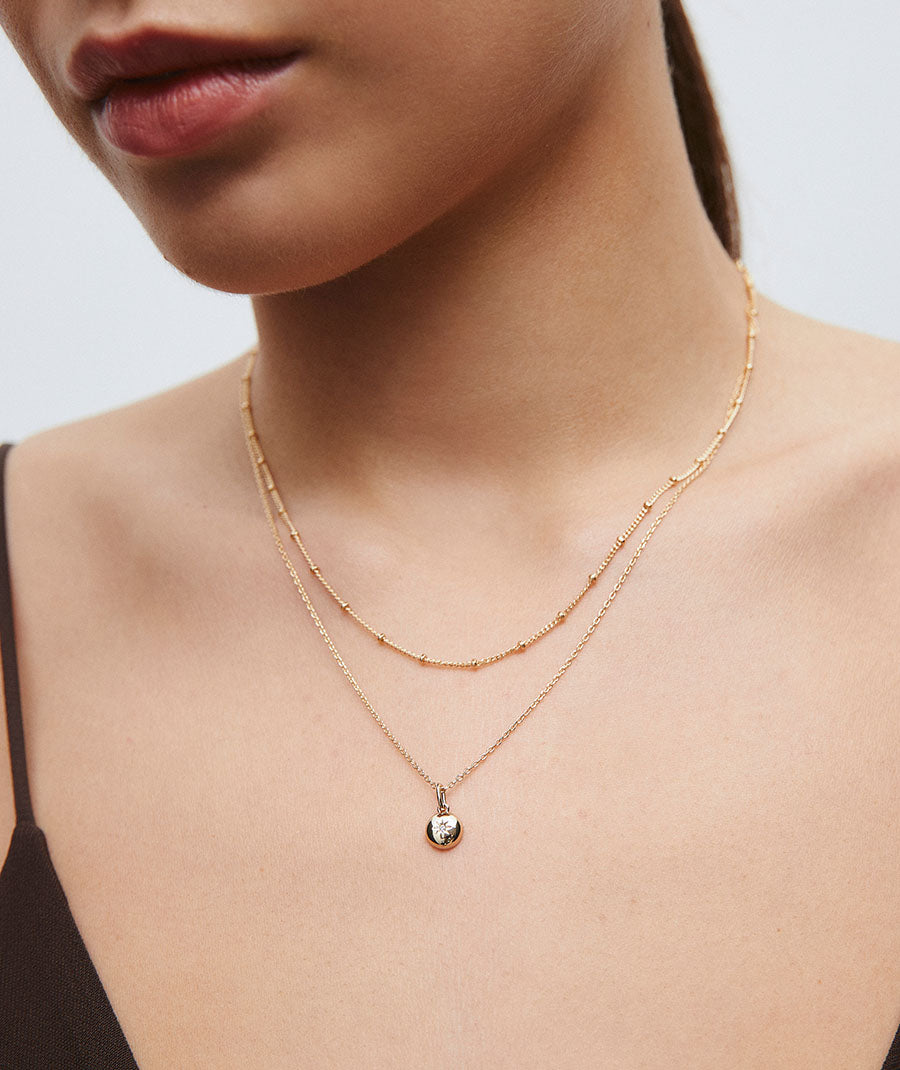 Colgante cadena larga Mesme con circonita