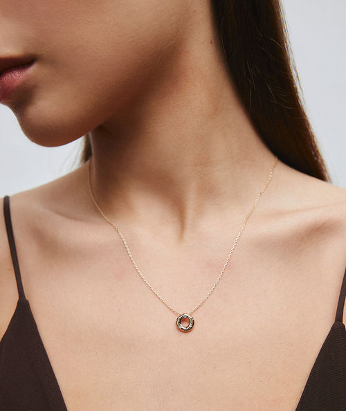 Colgante circle Liss con circonitas secundaria