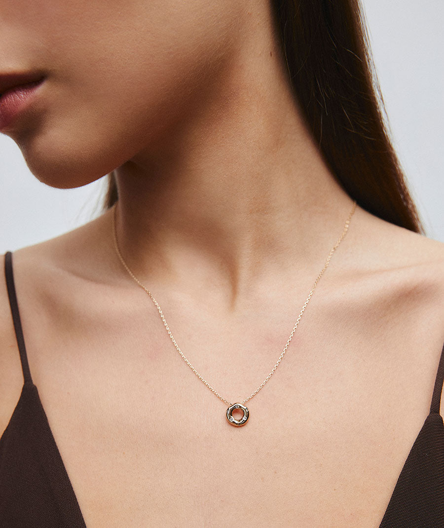 Colgante circle Liss con circonitas