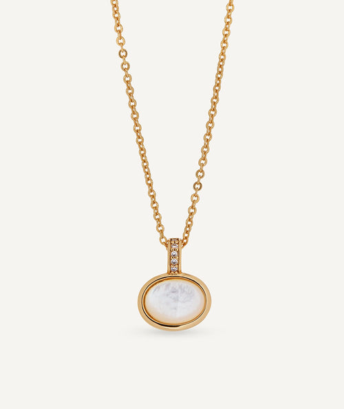 Colgante Ivory con madreperla blanca