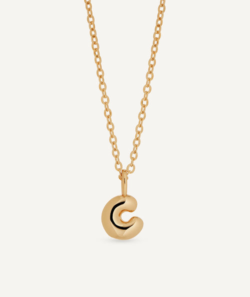 Colgante con letra C elemental liso