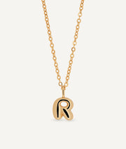 Colgante con letra R elemental liso