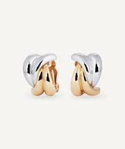 Earrings thick hoop Bow