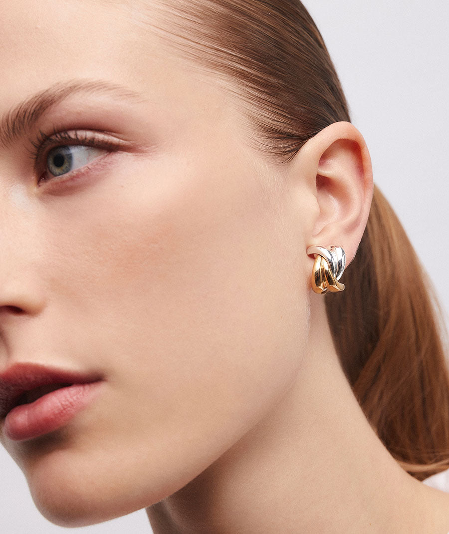 Pendientes de aro gruesos Bow