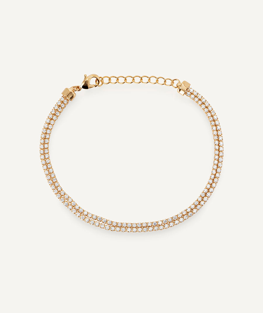 Pulsera fina Lucent con circonitas