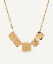 Necklace fine chain squares Reflexes
